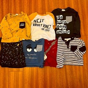 Bundle of Zara baby stylish long sleeves size 9/12m 18cm